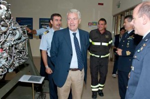 Viterbo - Il sindaco Michelini all'interno del polo Leonardo 