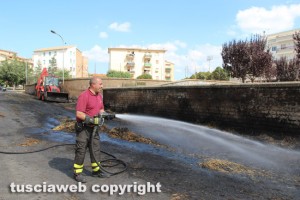 Spento l'incendio al Pilastro