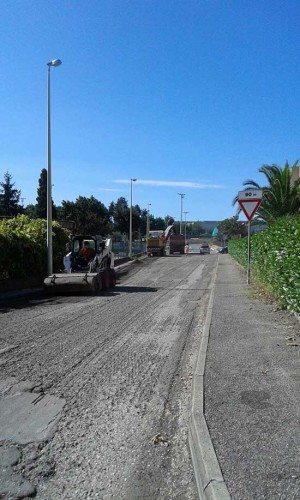 Civita Castellana - Lavori di asfaltatura a san Giovanni 