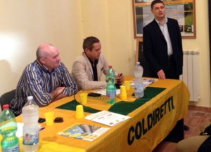 Il deputato Alessandro Mazzoli a Farnese con Coldiretti