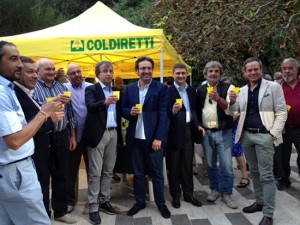 Il deputato Alessandro Mazzoli a Farnese con Coldiretti