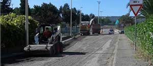 Civita Castellana - Lavori di asfaltatura a san Giovanni