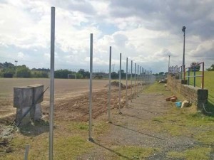 La recinzione al campo sportivo Sassacci