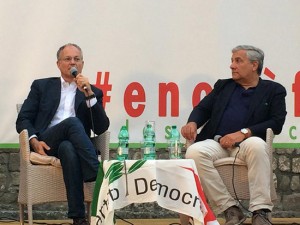 Roberto Gualtieri (PD) e Antonio Tajani (FI)