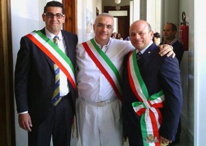 A sinistra l'assessore Barelli a Palmi