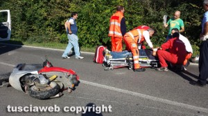 Viterbo - L'incidente sulla Teverina