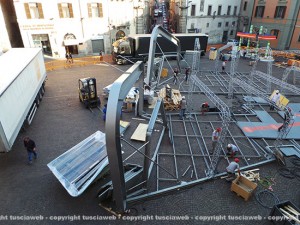 Enel - I lavori a piazza del Comune