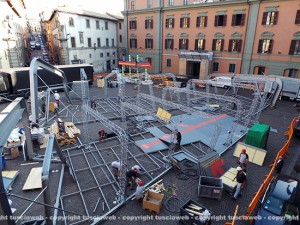 Enel - I lavori a piazza del Comune