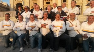 Gli Old rugby Viterbo a San Pietro incontrano Papa Francesco