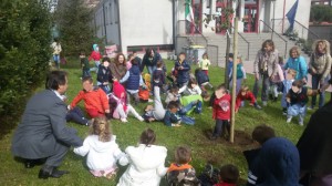 Montefiascone - Il sindaco Cimarello alla Festa dell'albero
