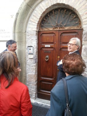 Vittorio Sgarbi in visita a Ronciglione