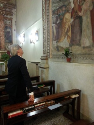 Vittorio Sgarbi in visita a Ronciglione