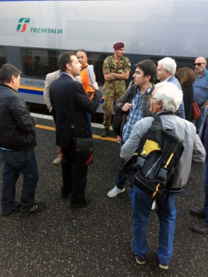 Treno in ritardo - Passeggeri fermi a Bracciano