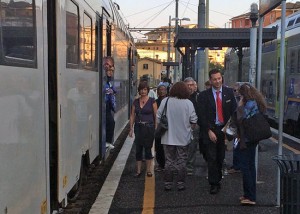 Treno in ritardo - Passeggeri fermi a Bracciano