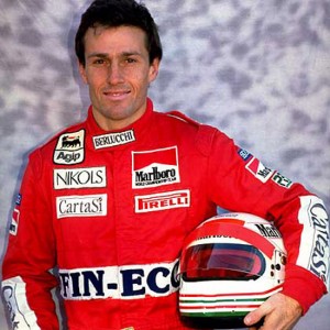 L'ex pilota di formula 1 Andrea De Cesaris
