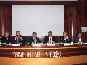 Il tavolo dei relatori all'incontro di Lega Federalista 