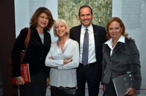 Il sindaco di Montalto Sergio Caci all'inaugurazione de "I principi immortali" a Bruxelles