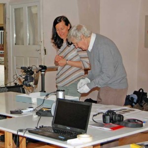 Gli esperti al lavoro sul doppio flauto 