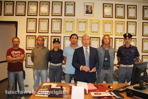 Zampaglione e gli uomini della sezione narcotici
