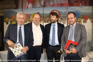 Leonardo Michelini, Alessandro Banfi, Dario Franceschini e Giorgio Mulè