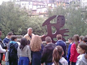 I bambini con Roberto Joppolo a Soriano nel Cimino