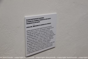 Museo civico - La targhetta corretta da Sgarbi