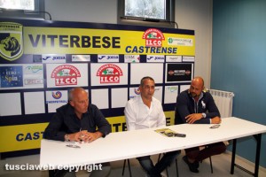 La presentazione del nuovo allenatore della Viterbese, Fabrizio Ferazzoli