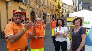 Viterbo - La Protezione civile durante la campagna "Io non rischio"