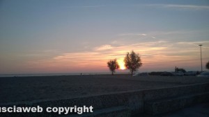 Tramonto a Montalto di Castro
