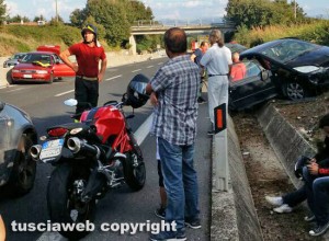 Orte - Scontro a quattro sulla Superstrada