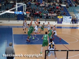 Basket - Stella Azzurra la Palamalè contro l'Olimpia Cagliari