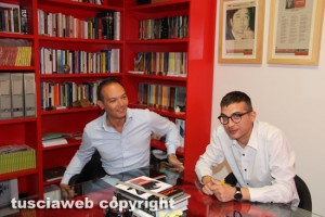 Damiano Amatore e Simone Iocco nella sede di Majakovskij comunicazione