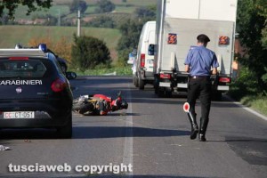 Viterbo - L'incidente sulla Teverina 
