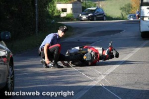 Viterbo - L'incidente sulla Teverina 