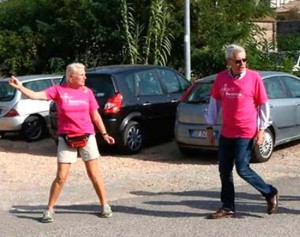 Il sindaco Michelini al Walk in Tuscia per l'associazione Beatrice