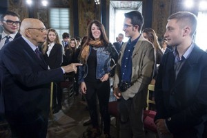 Giorgio Napolitano premia gli studenti più bravi d'Italia