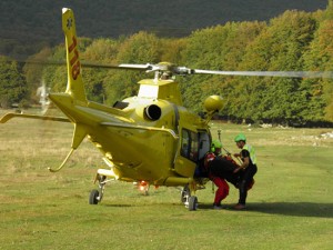 L'intervento dell'elisoccorso - foto di repertorio