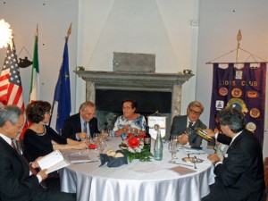 Viterbo - Il Lions club festeggia il nuovo presidente, Franca Orlandini