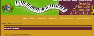 Il sito della Scuola musicale comunale