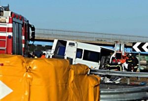 Scontro mortale sull'A1, sei morti e otto feriti 