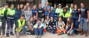 I volontari Aeopc a Genova