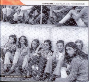 La citazione del Viterbo Pop Festival nel cofanetto Progessive Rock Italiano editato dal Gruppo Espresso con tanto di Foto