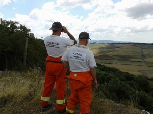 I volontari dell'Aeopc di Tarquinia