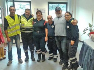 I volontari Aeopc a Genova