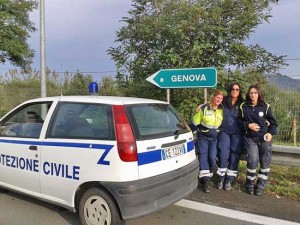 I volontari Aeopc a Genova