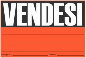 Un cartello vendesi