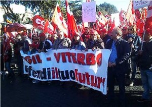 La Cgil in piazza