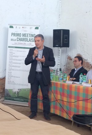 Il presidente della Provincia di Viterbo Marcello Meroi al primo Meeting della Charolaise