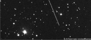 Il passaggio della cometa dcumentato da Paolo Candy