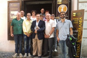 Josè Mendes Bota in visita a Viterbo sotterranea